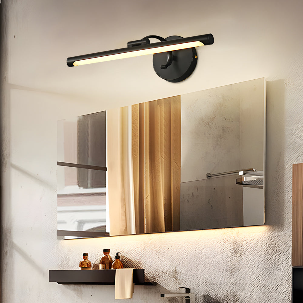 Bathroom Vanity Strip Lights Modern Rotating Copper Light