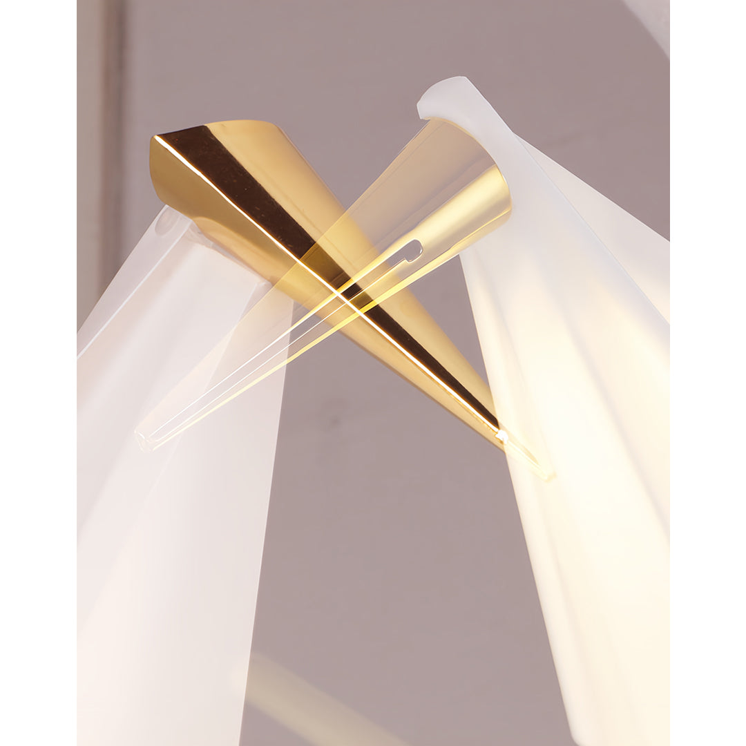 Bird Wall Light Modern Origami Crane Gold Accent Origami Wall Sconce