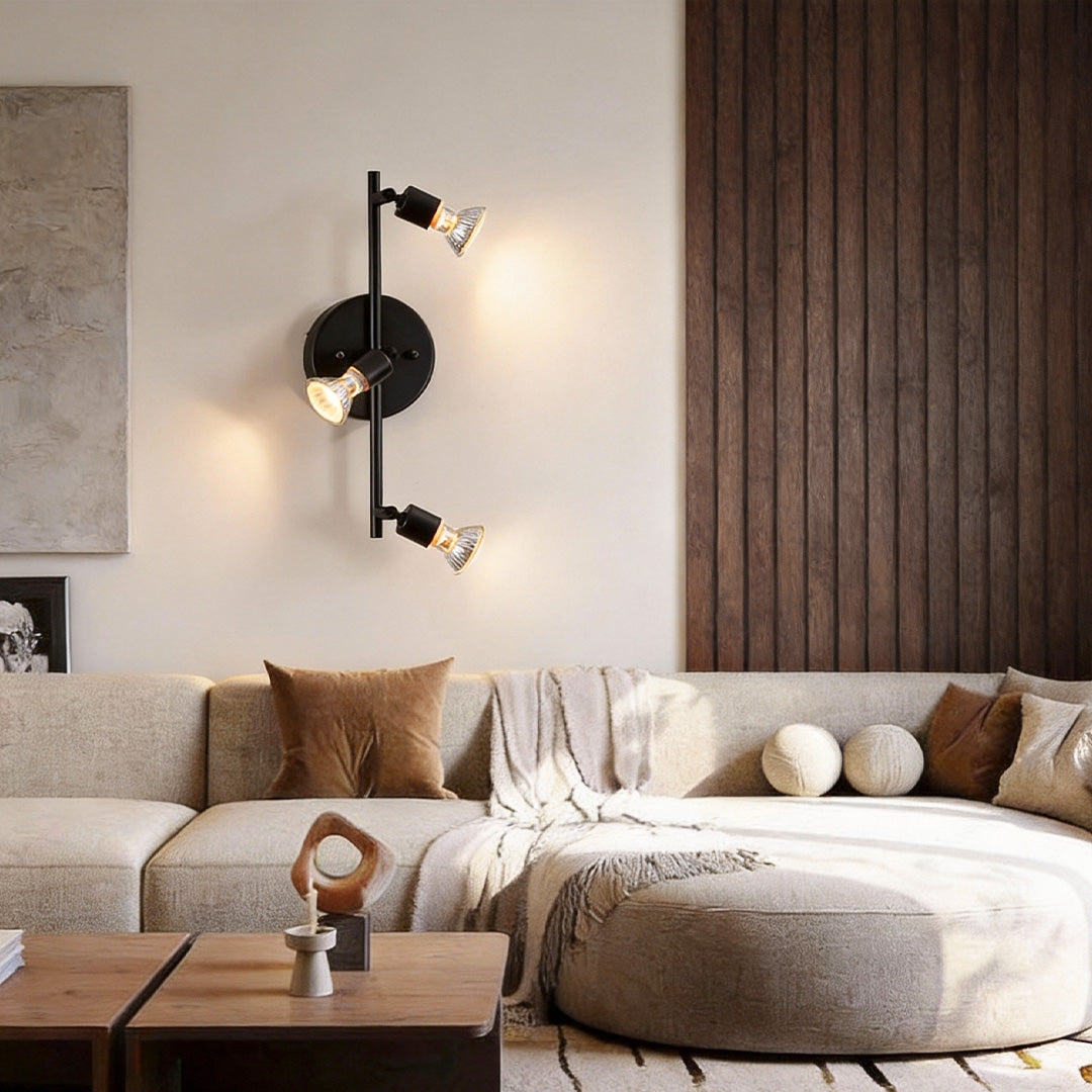 Black Adjustable Ceiling Lights Minimalist Iron LED Light
