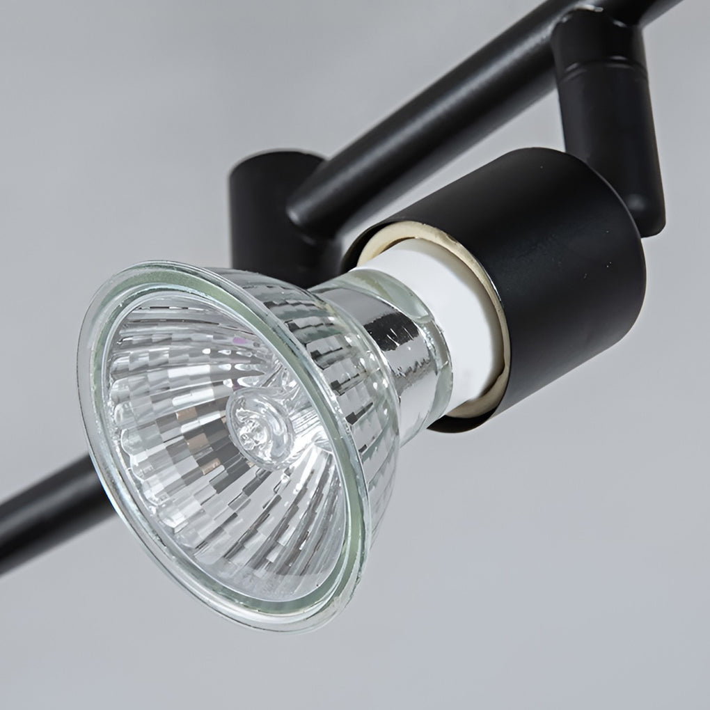 Black Adjustable Ceiling Lights Minimalist Iron LED Light