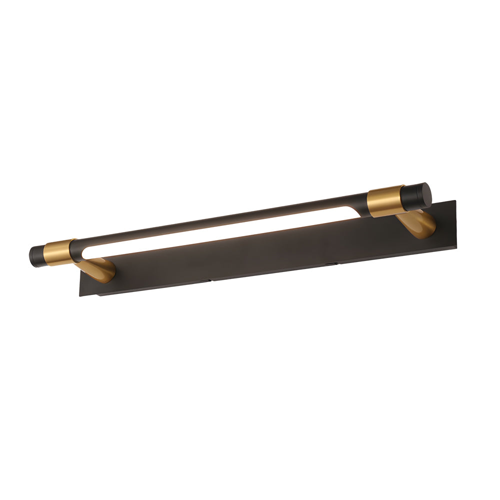 Black and Gold Vanity Light 120° Rotatable Bathroom Light
