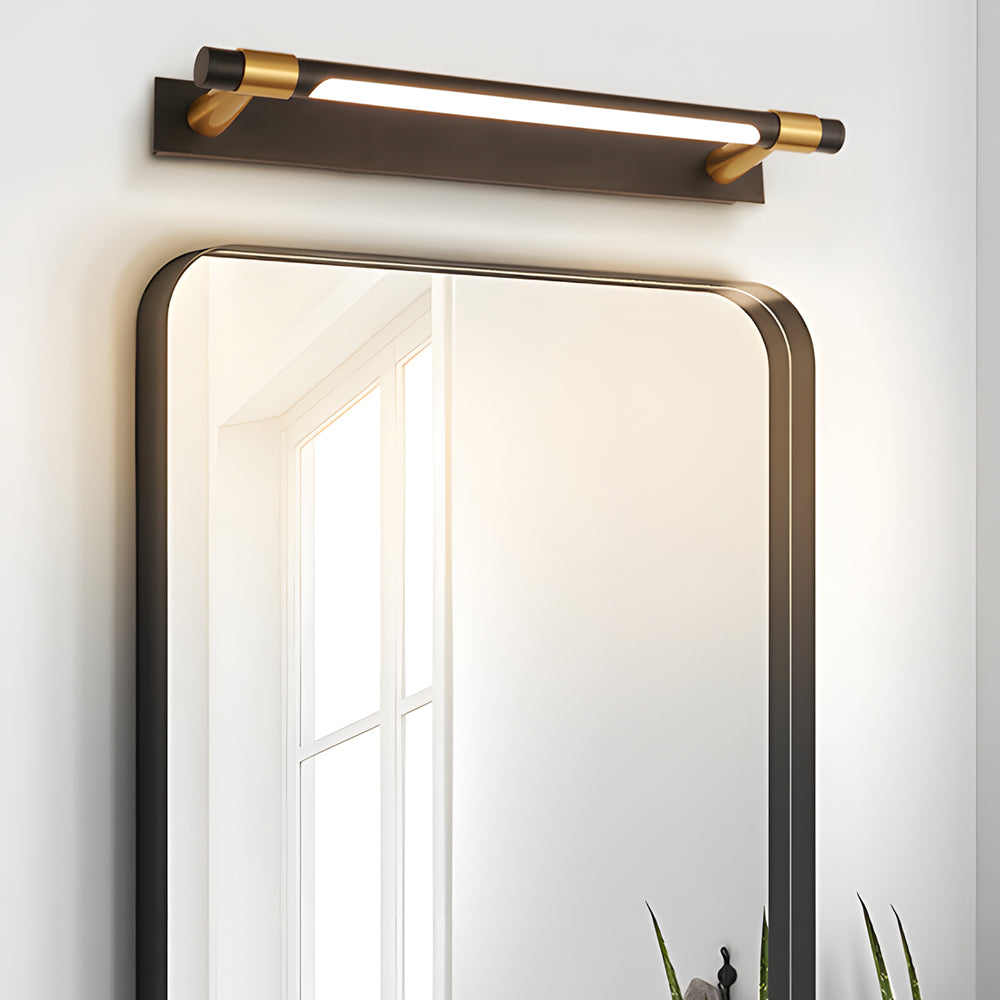 Black and Gold Vanity Light 120° Rotatable Bathroom Light