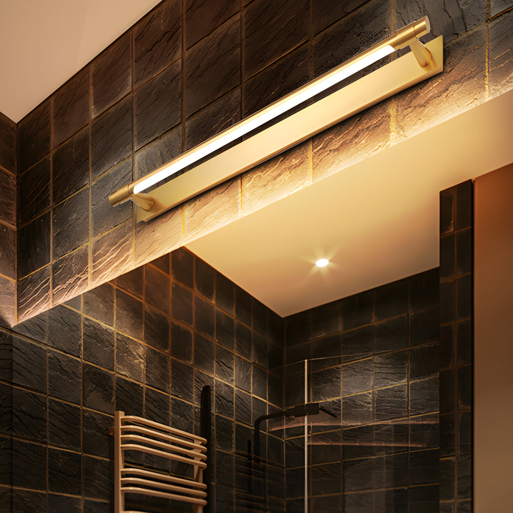 Black and Gold Vanity Light 120° Rotatable Bathroom Light