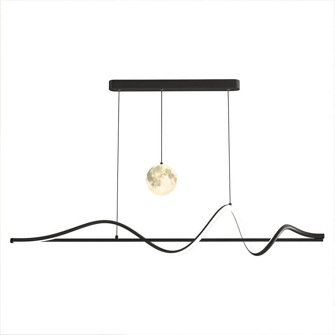 Art Deco Pendant Light Creative Adjustable Moon Ceiling Lights