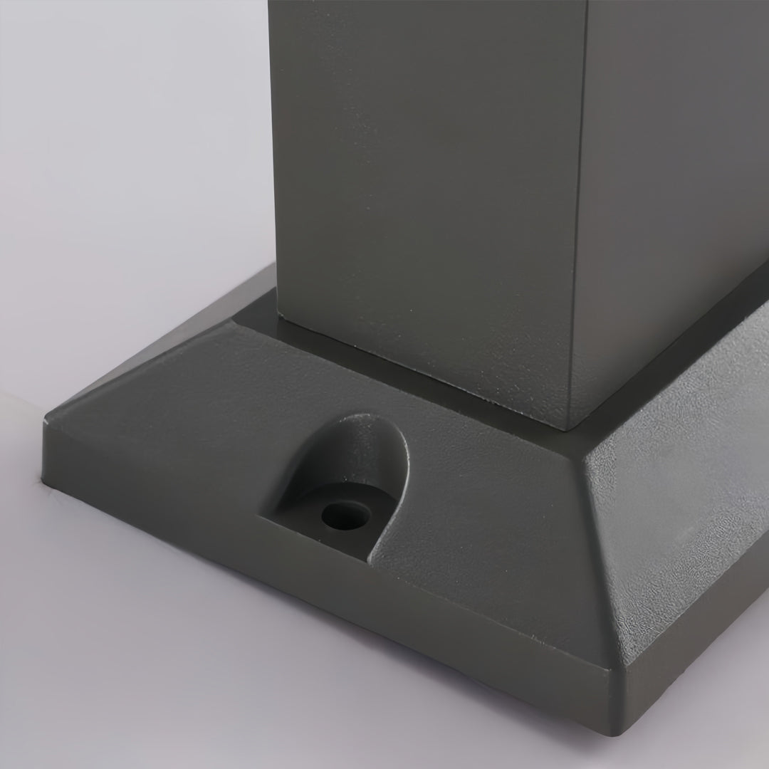Black Bollard Lights Cubic Aluminum LED Waterproof Light