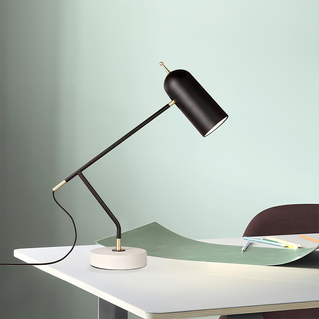 Black Desk Lamps Modern Minimalist Elegant Office Marble Reading Lamp