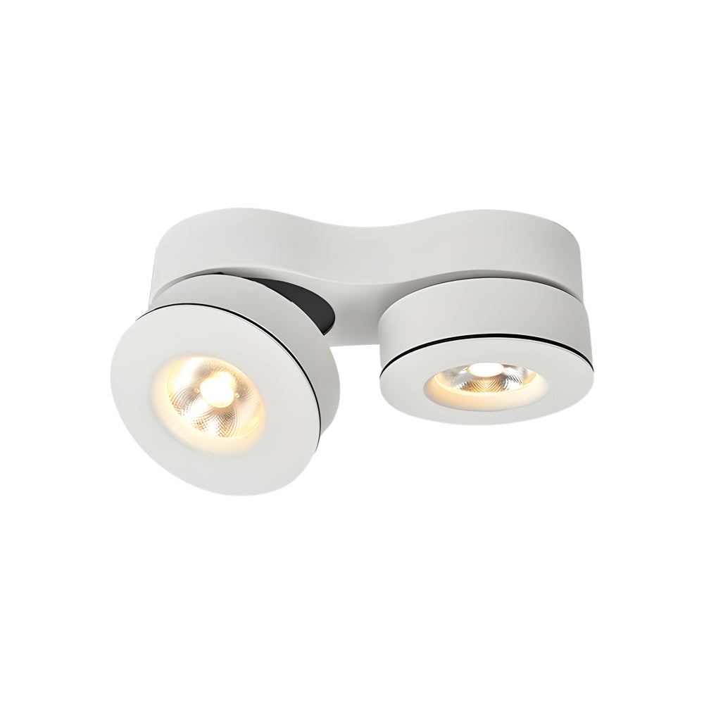 Surface Mount LED Downlights Dual‑head Rotating Folding Ceiling Light