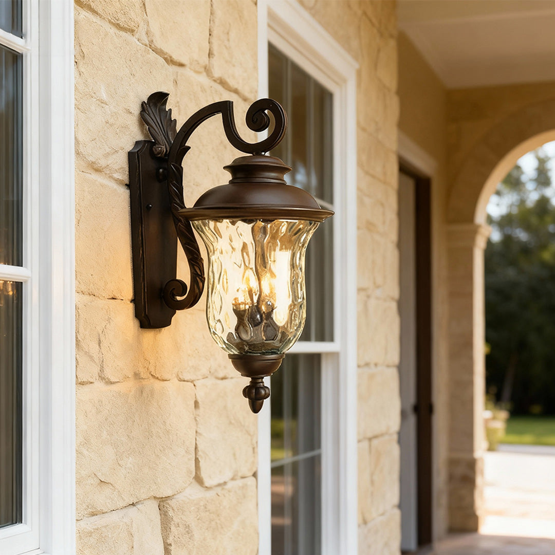 Black Exterior Wall Light Outdoor Waterproof Black Aluminum Lamp