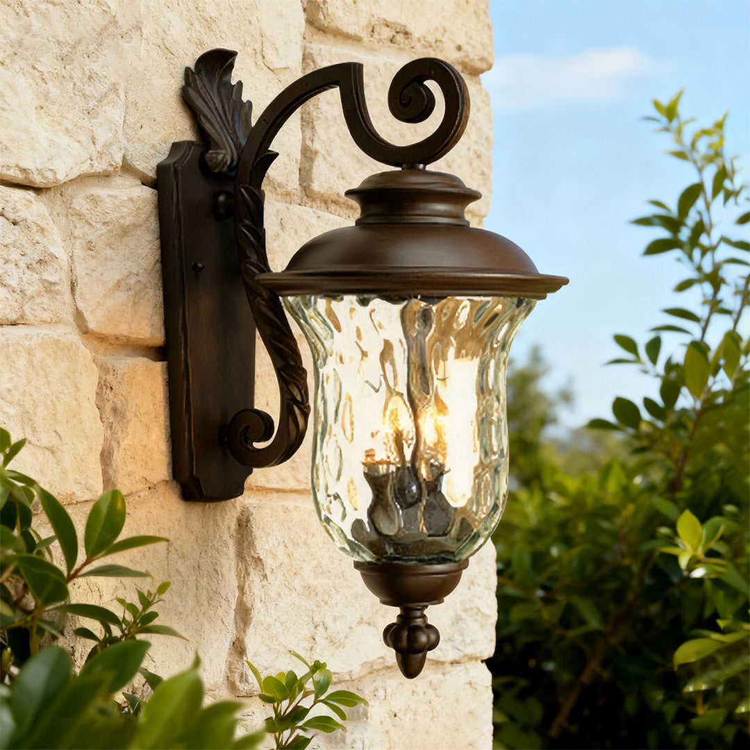 Black Exterior Wall Light Outdoor Waterproof Black Aluminum Lamp