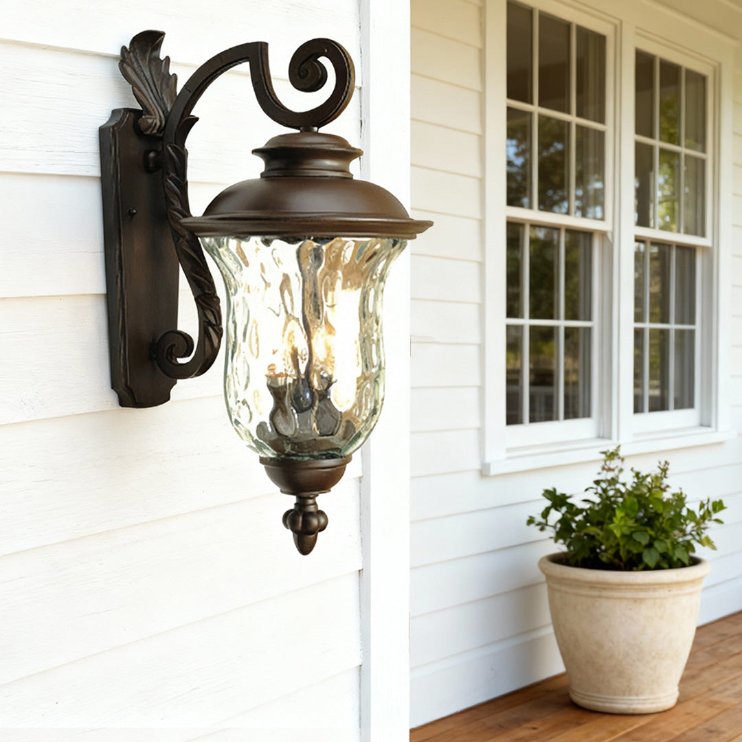 Black Exterior Wall Light Outdoor Waterproof Black Aluminum Lamp