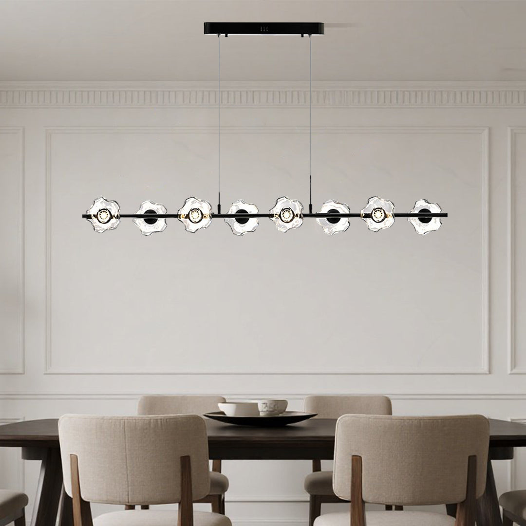 Linear Pendant Chandelier Nordic Modern Electroplated