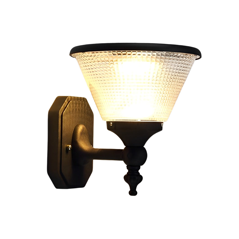 Funnel Wall Light Modern Solar Aluminum Waterproof Light
