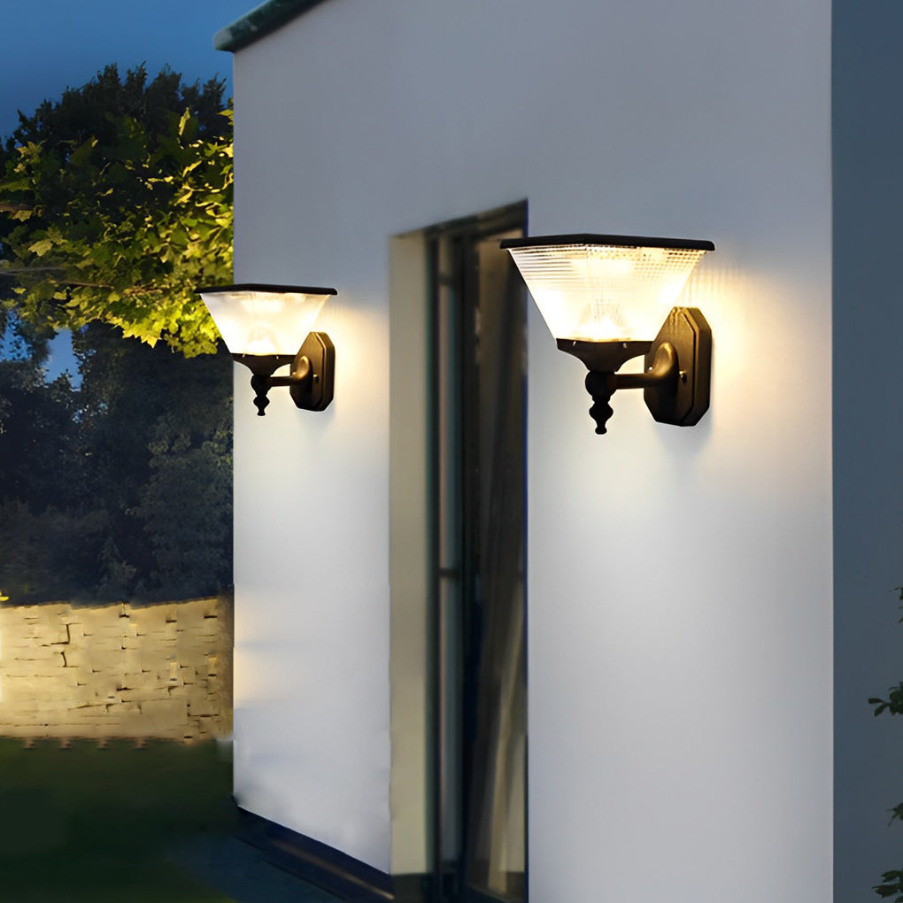 Funnel Wall Light Modern Solar Aluminum Waterproof Light