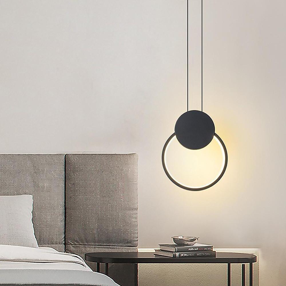 Black Geometric Pendant Light LED Modern Ceiling Light