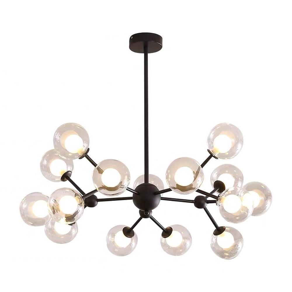 glass sputnik light Modern metal 15-Light Ceiling light