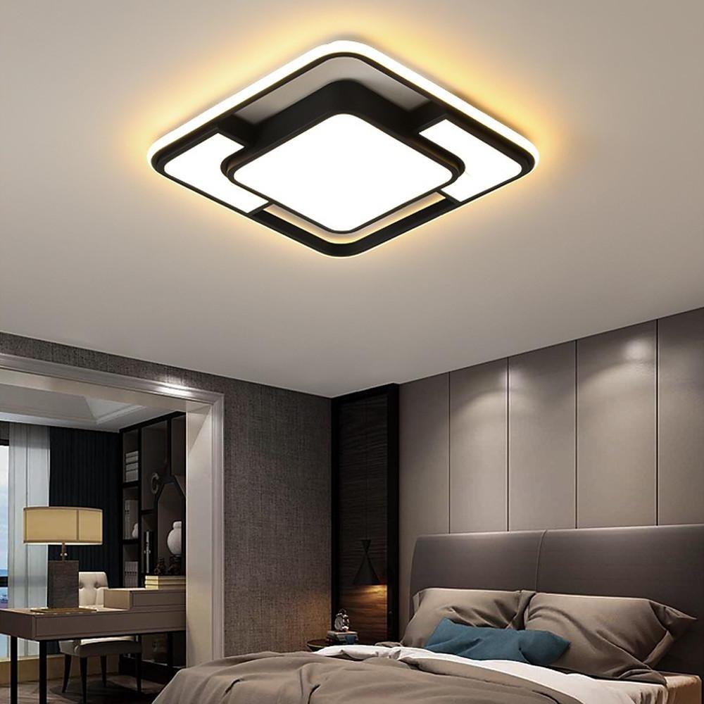 Flush Mount Square Light LED Geometric Overlapping Light