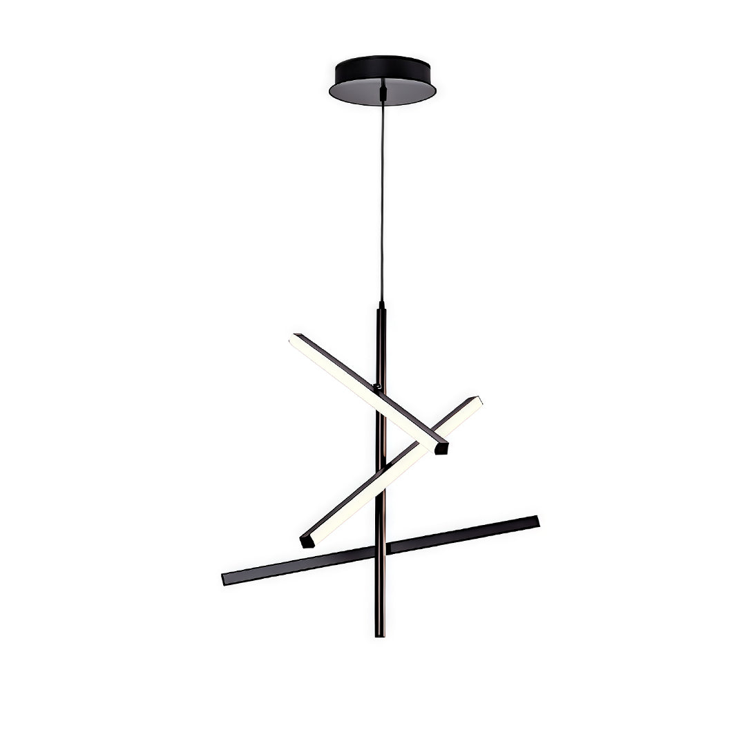 Iron Linear Chandelier Nordic Creative Adjustable Ceiling Lights