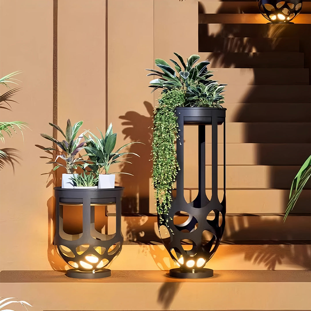 Lighted Outdoor Planter Waterproof Ambient Landscape Light
