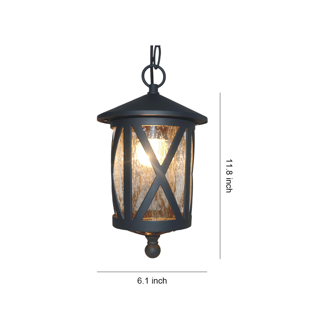 Black Outdoor Pendant Light Classic Adjustable Chain Ceiling Lights