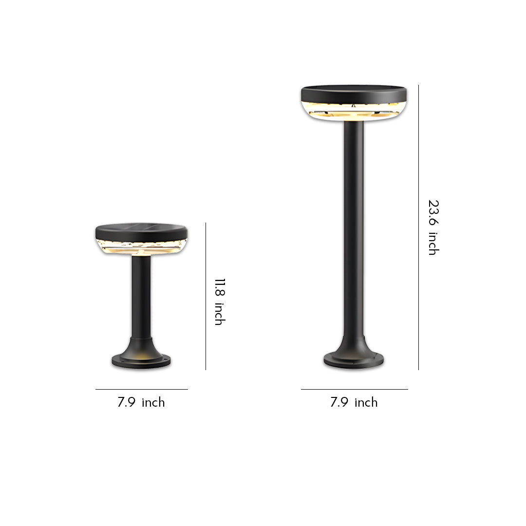 Path Light Solar Outdoor Waterproof Black Mater Light