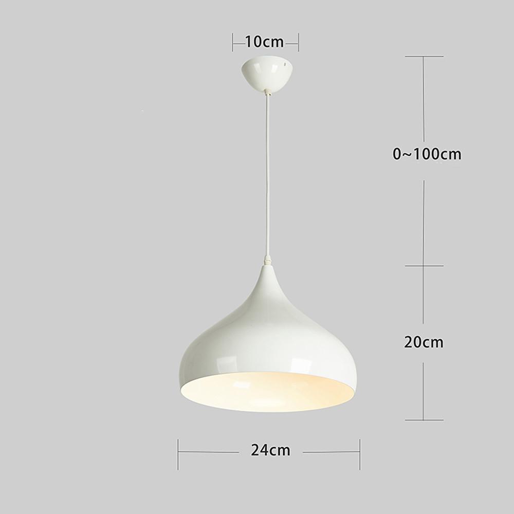9 inch Incandescent Metal Dome Bowl Black Pendant Light Fixtures