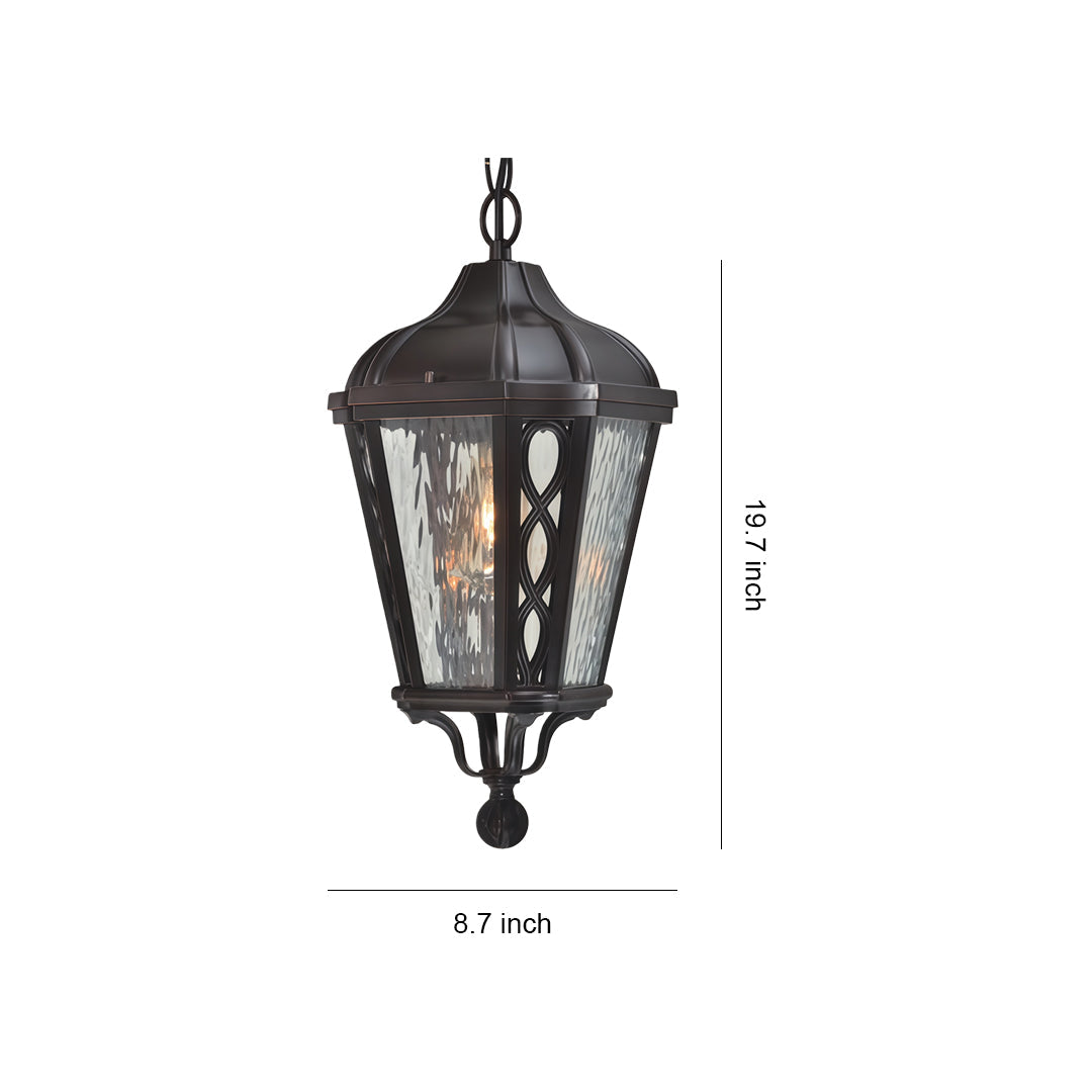 Black Pendant Light Outdoor Waterproof Adjustable Ceiling Lights
