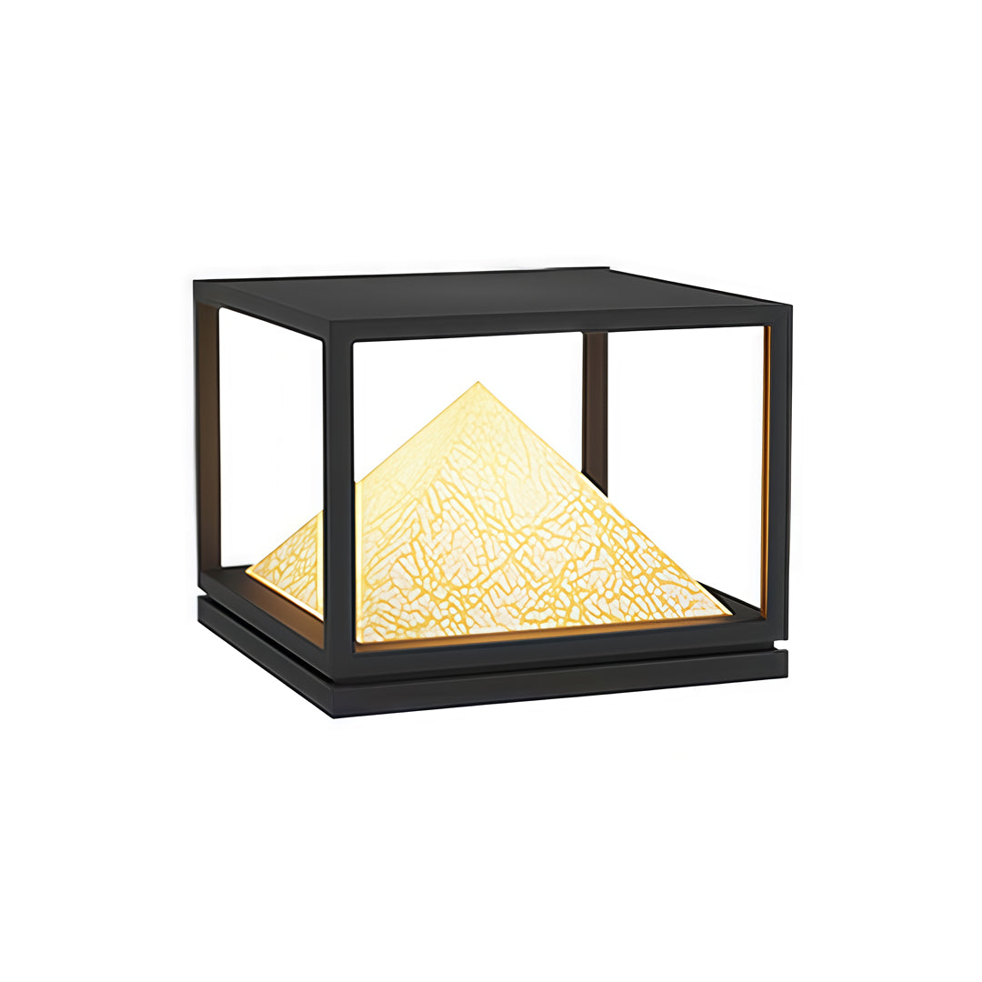 Light Pillar Design Outdoor Artificial Marble Courtyard Lamp