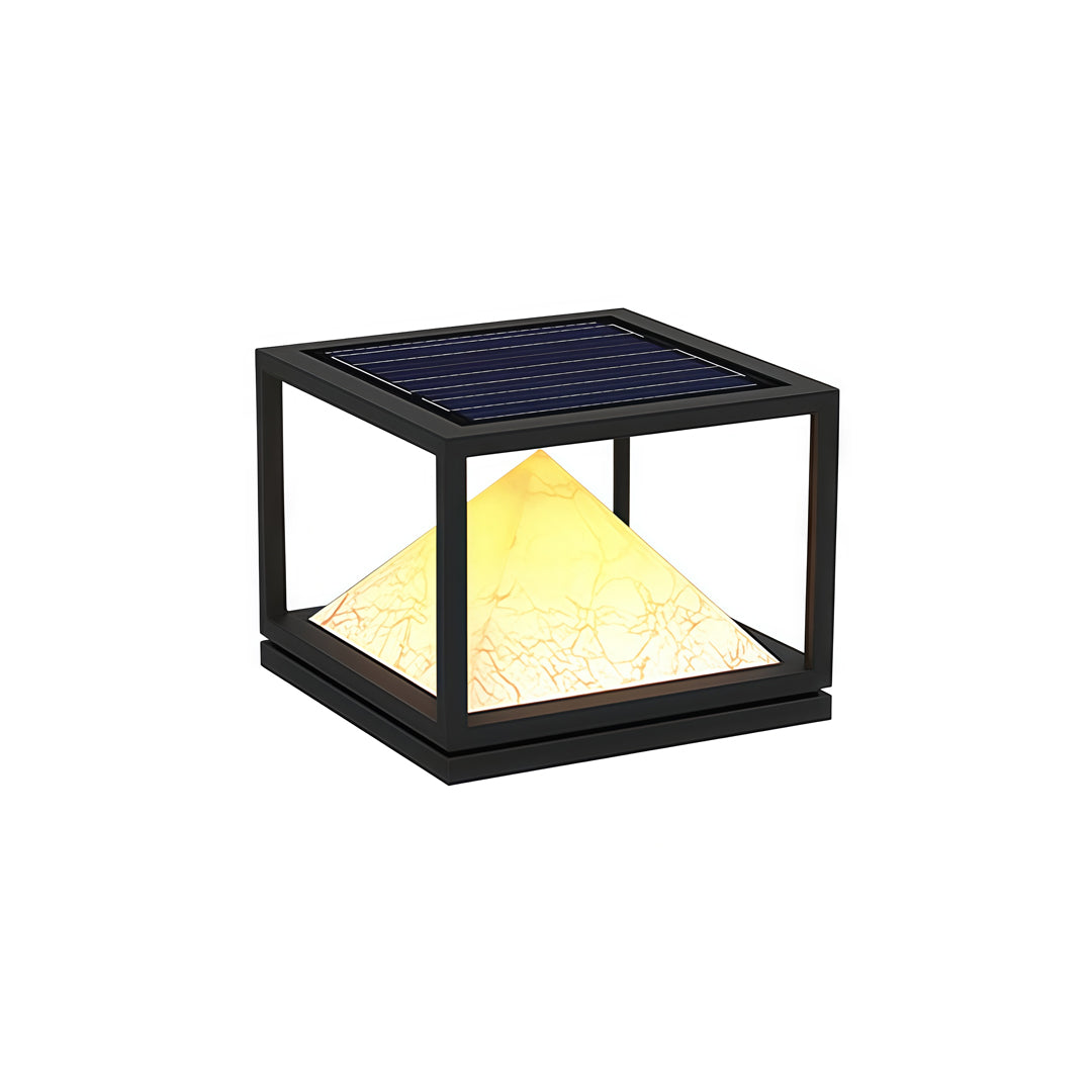 Light Pillar Design Outdoor Artificial Marble Courtyard Lamp