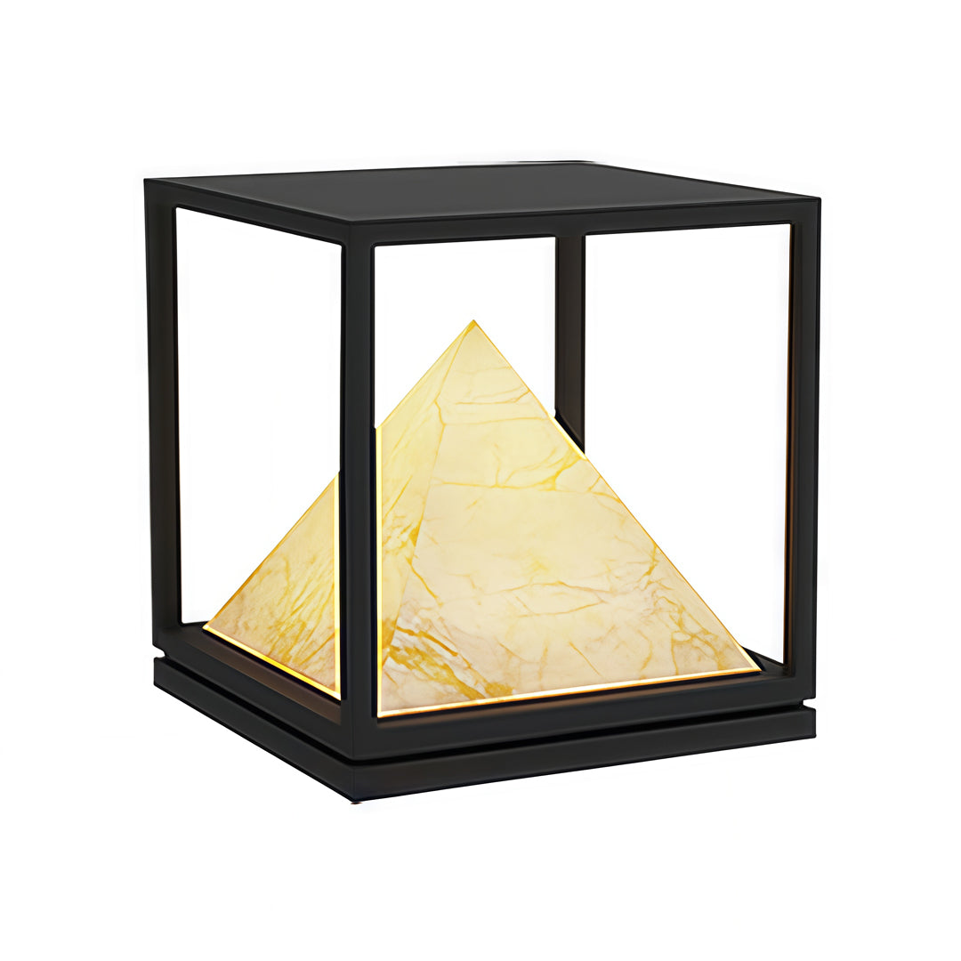 Light Pillar Design Outdoor Artificial Marble Courtyard Lamp