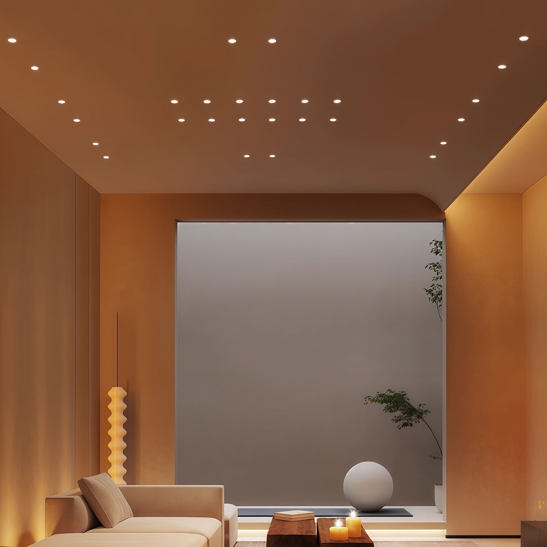 Mini LED Spotlight Arc-Shaped Embedded Deep Anti-Glare Light 4 PCS