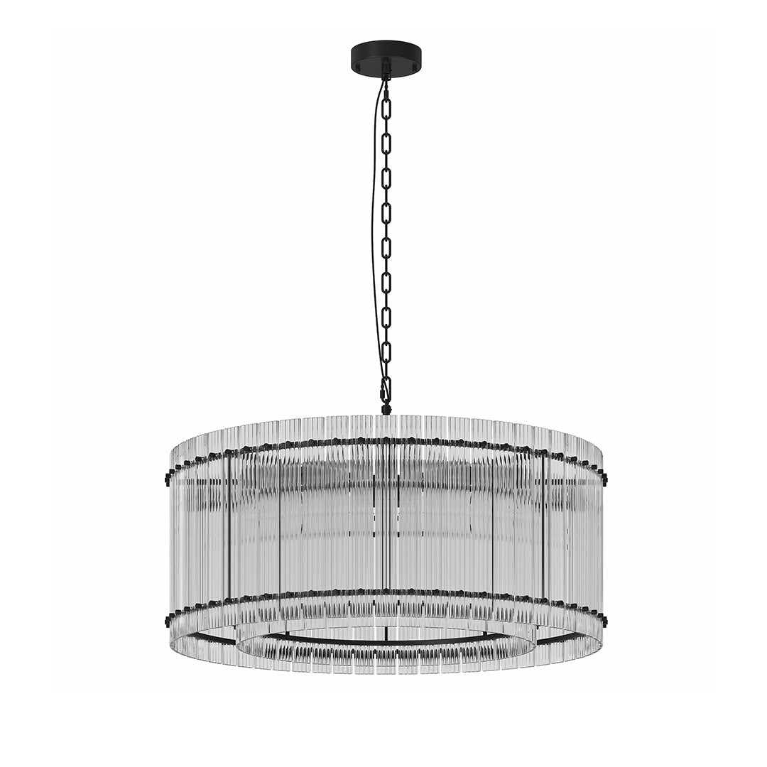 Glass Lamp Shade Chandelier Luxury Iron Ceiling Light