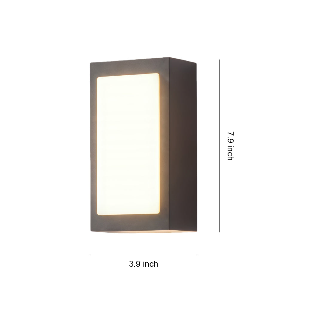 Black Sconce Wall Lights Minimalist Modern Waterproof Lamp