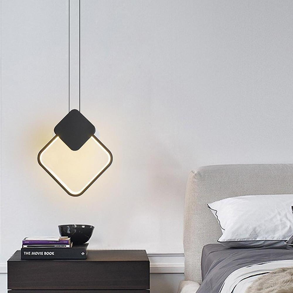 Black Geometric Pendant Light LED Modern Ceiling Light