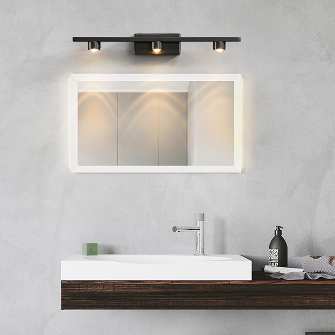 Black Vanity Lights For Bathroom Minimalist LED Mirror Cabinet Light