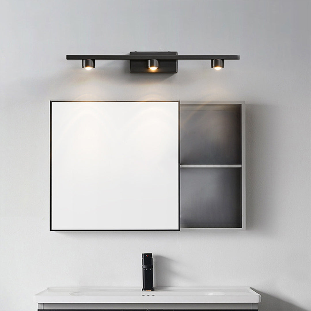 Black Vanity Lights For Bathroom Minimalist LED Mirror Cabinet Light