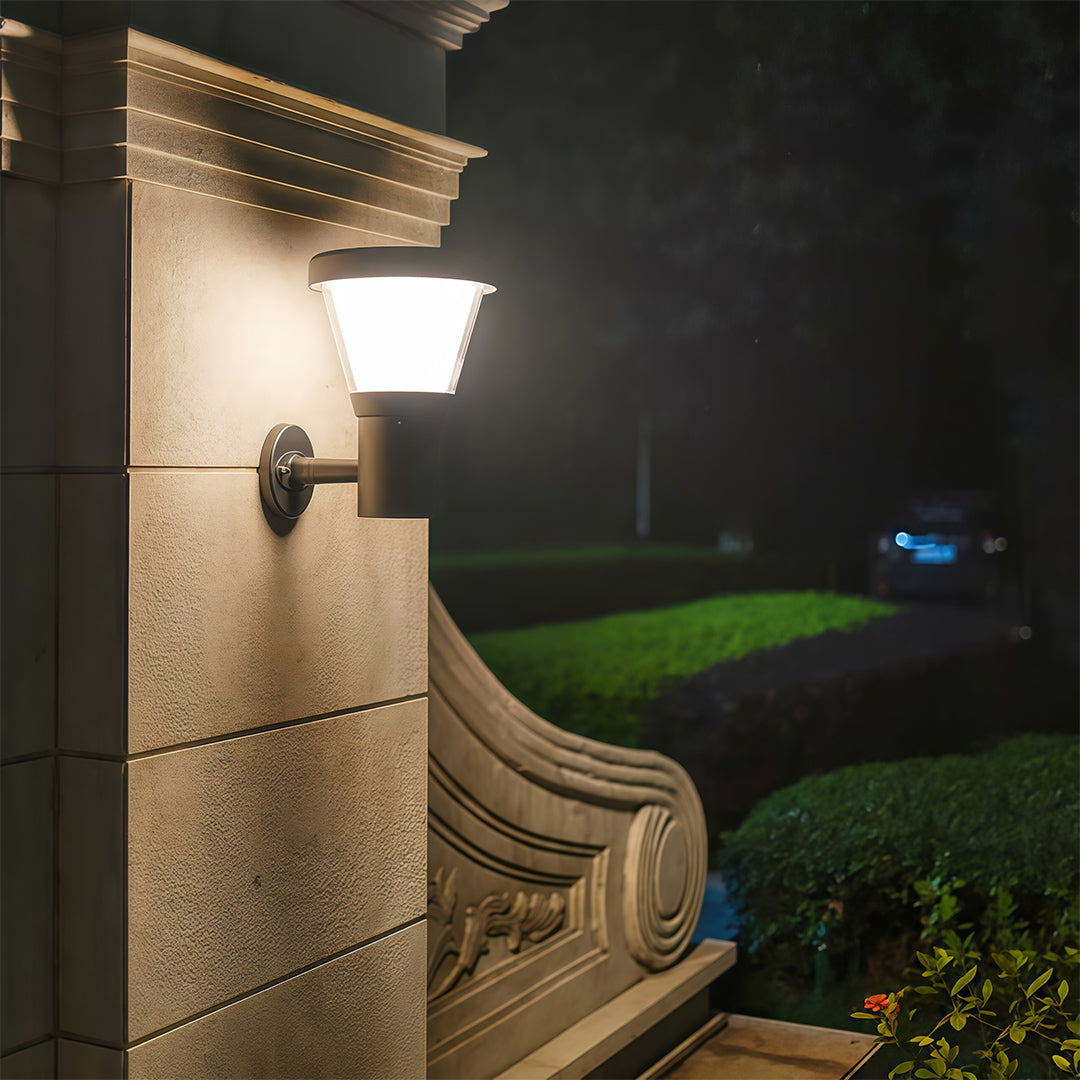 Black Outdoor Wall Mount Lighting Waterproof Garden Light