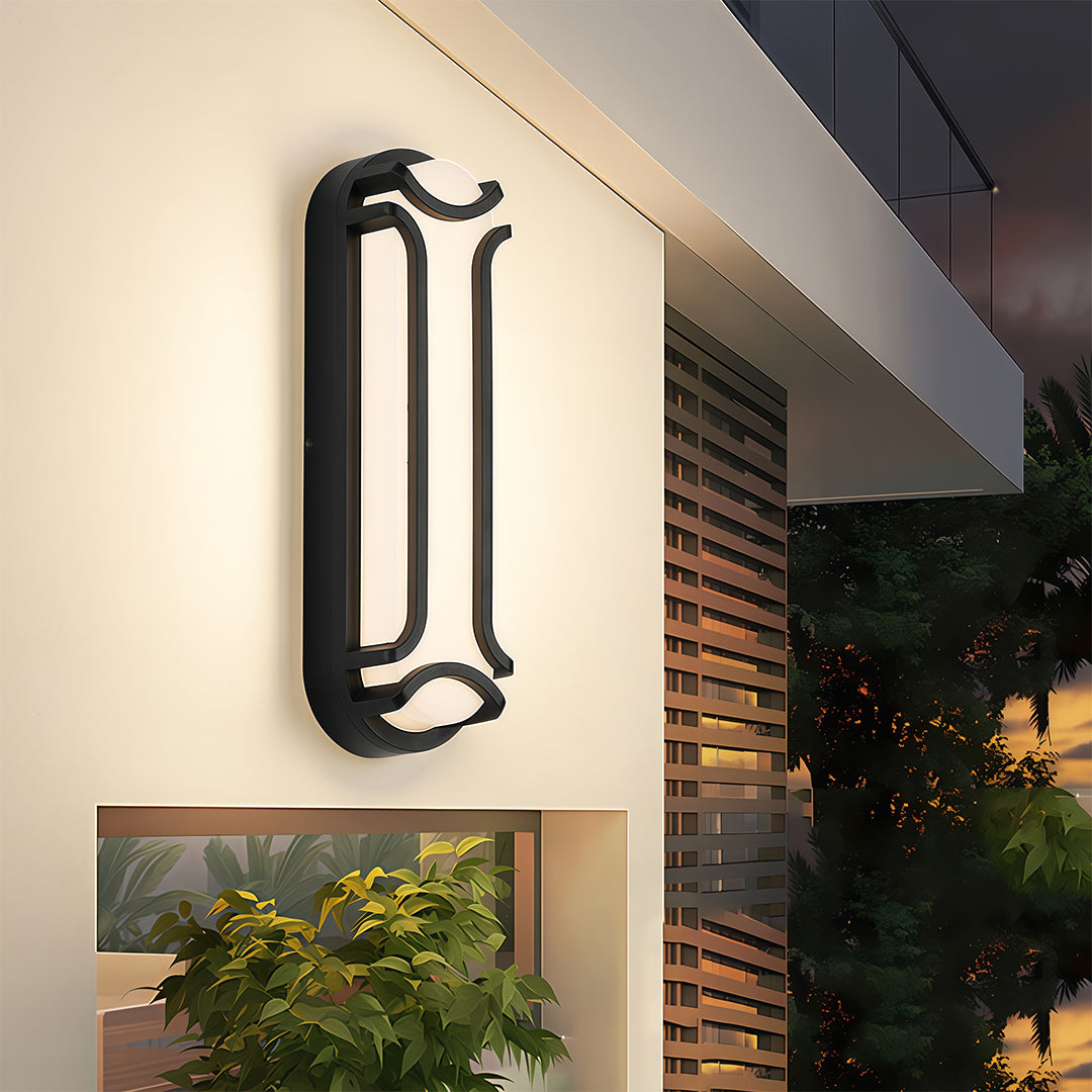 Outdoor Wall Sconce Black Modern Minimalist Waterproof Lamp