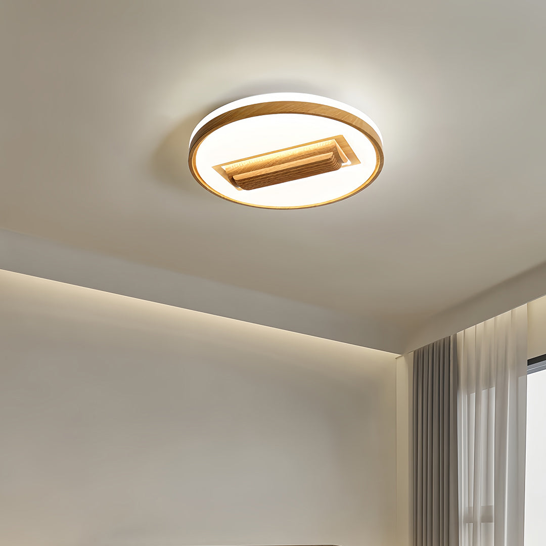Bladeless Ceiling Fan with LED Light Quiet Minimalist Ceiling Fan