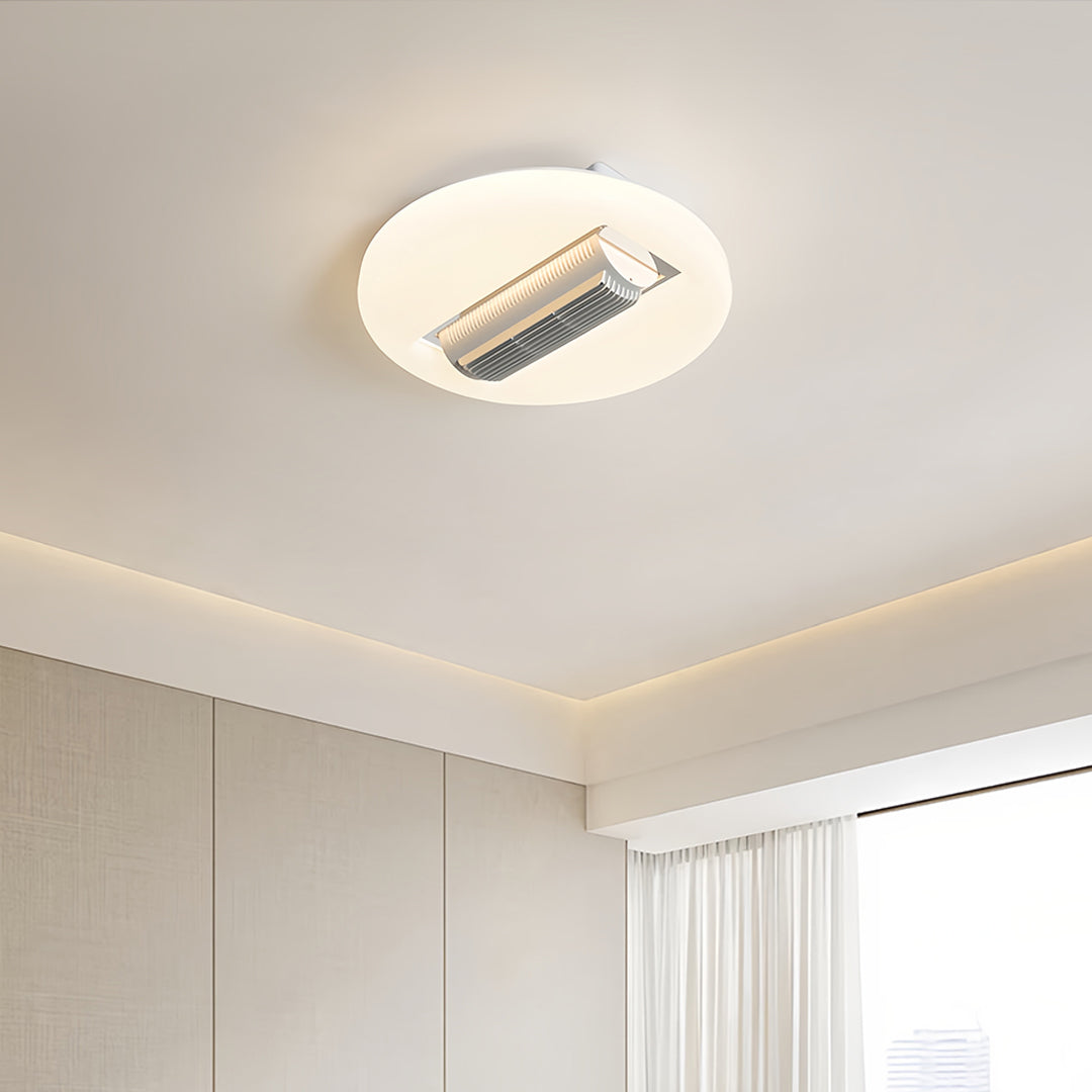 Bladeless Ceiling Fan with LED Light Quiet Minimalist Ceiling Fan