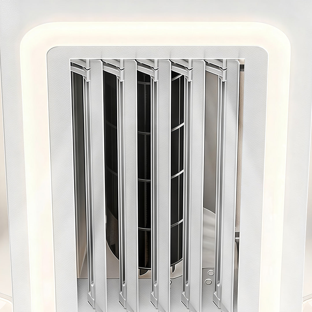 Bladeless Fan Lamp Modern Round 6‑speed Dimmable Light