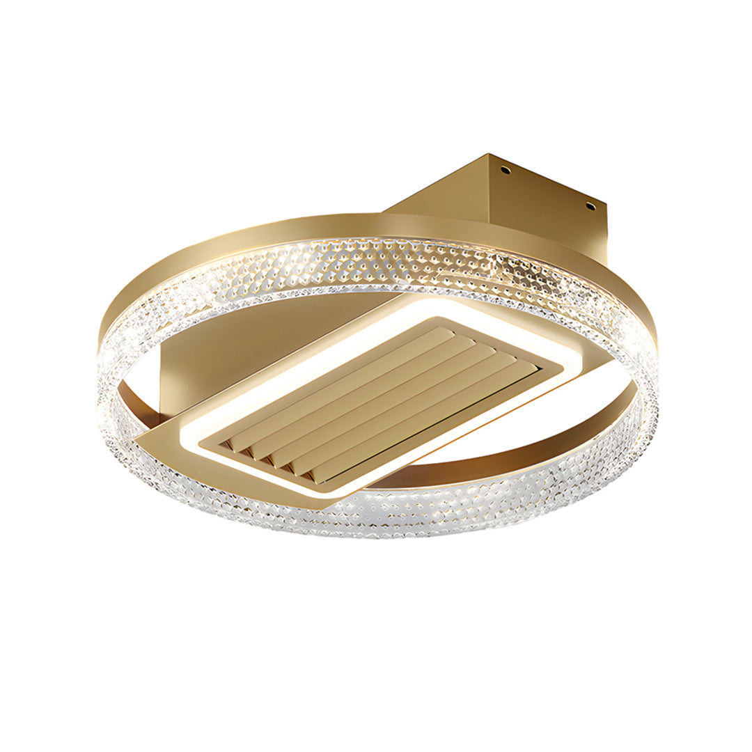 Bladeless Fan Lamp Modern Round 6‑speed Dimmable Light