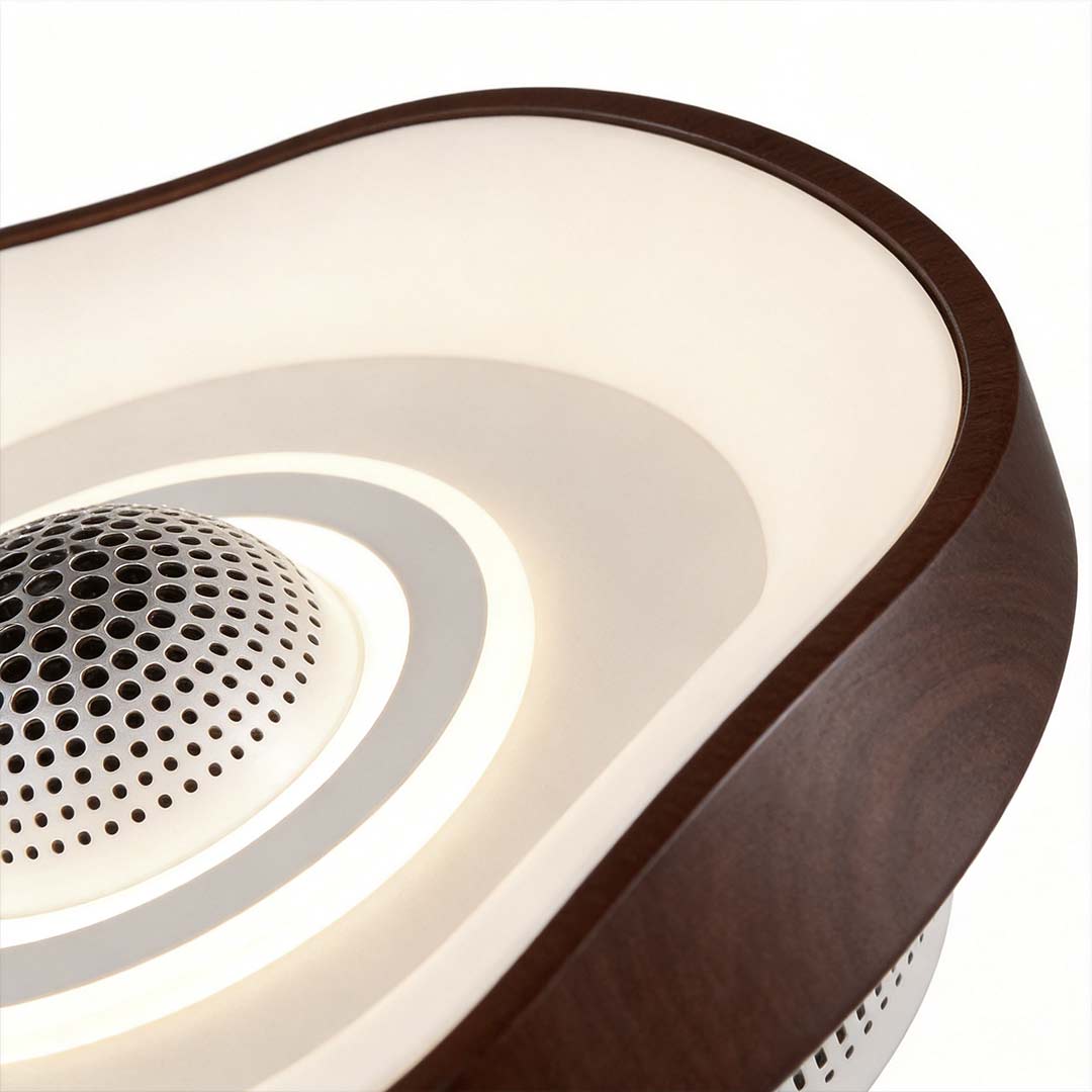 Bladeless Fan with Light Modern Round Dimmable LED Light