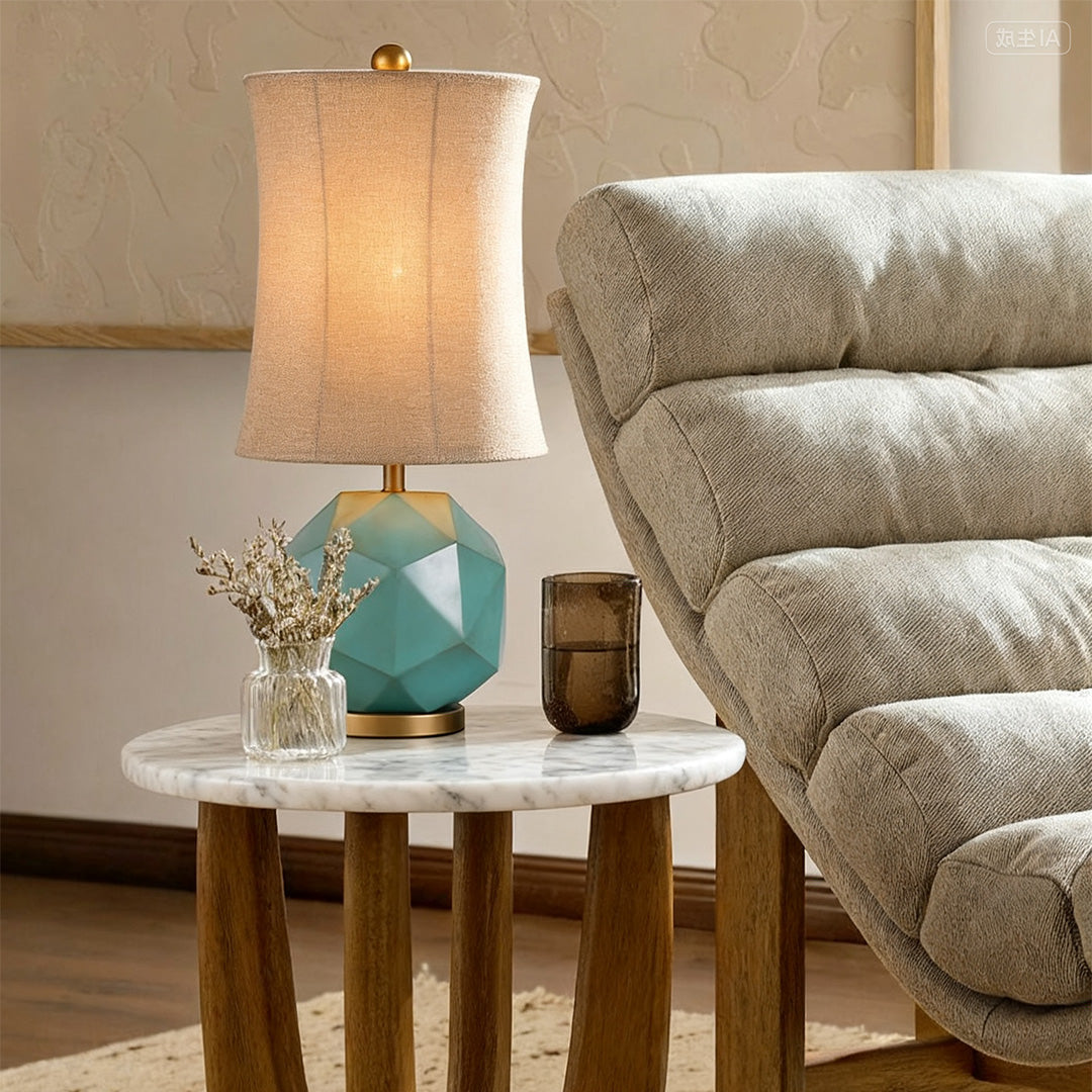 Modern Industrial Table Lamps Stylish Fabric Decorative Objects Light