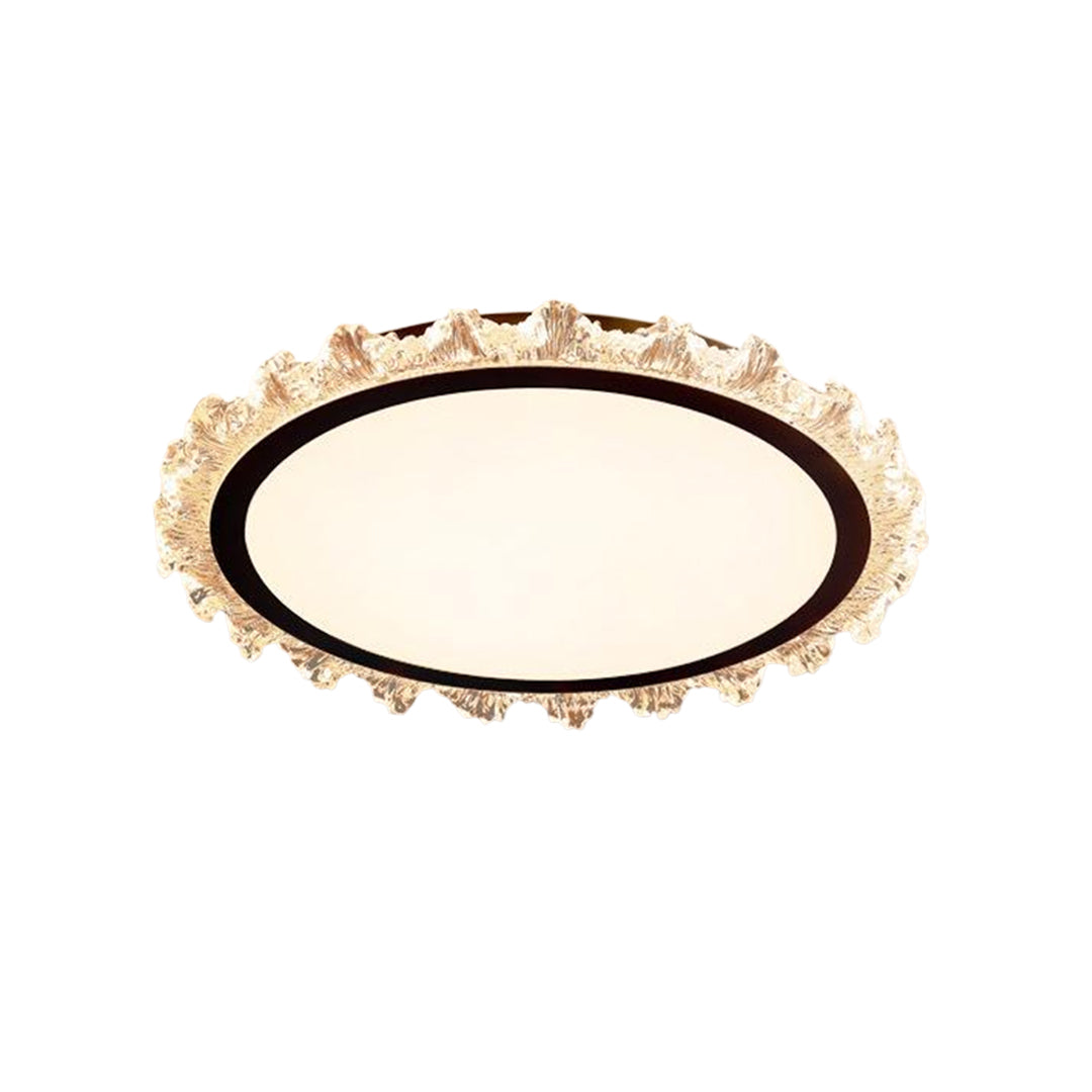 White Round LED Ceiling Light French wide-spectrum Ultra-Thin Flush Mount Light