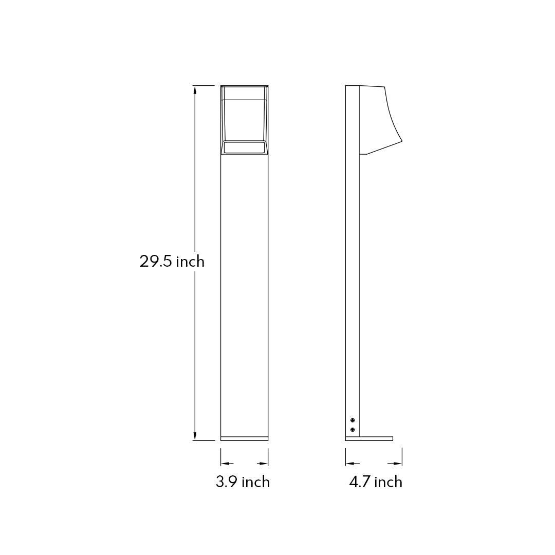 LED Outdoor Lighting Bollards Minimalist Nordic Pathway Lighting