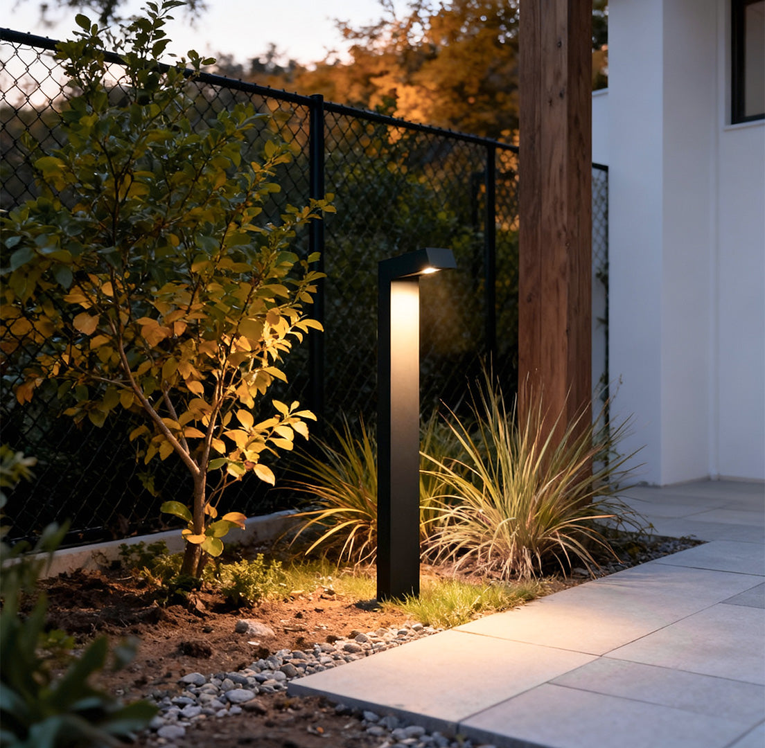 Bollard Path Light Modern Black Aluminum Waterproof Light