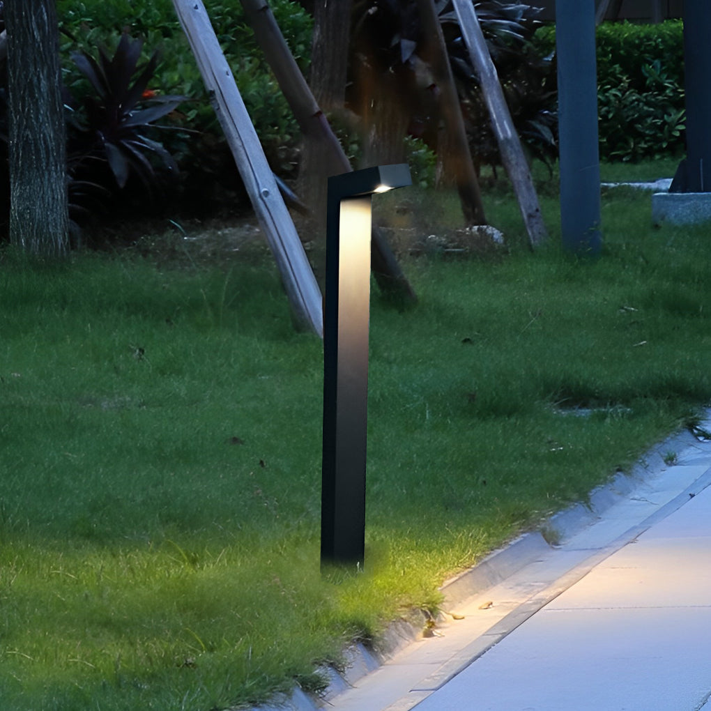 Bollard Path Light Modern Black Aluminum Waterproof Light