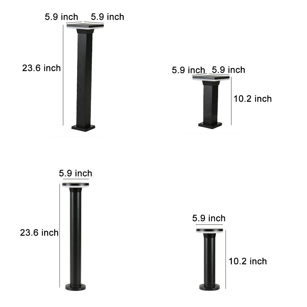 Bollard Pathway Lights Minimalist Waterproof LED Landscape Light