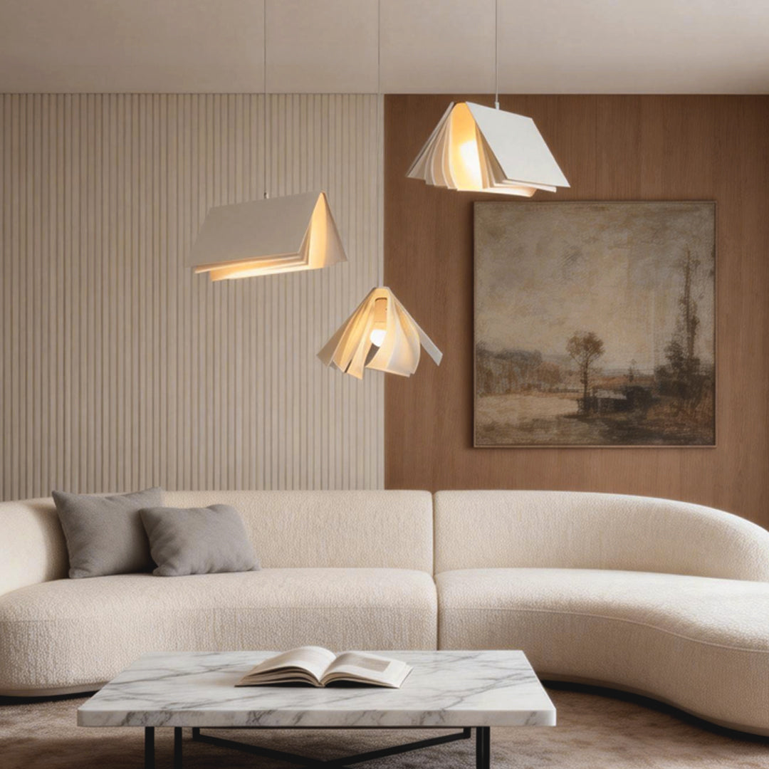 Book Pendant Light Modern Folder Creative Ceiling Light