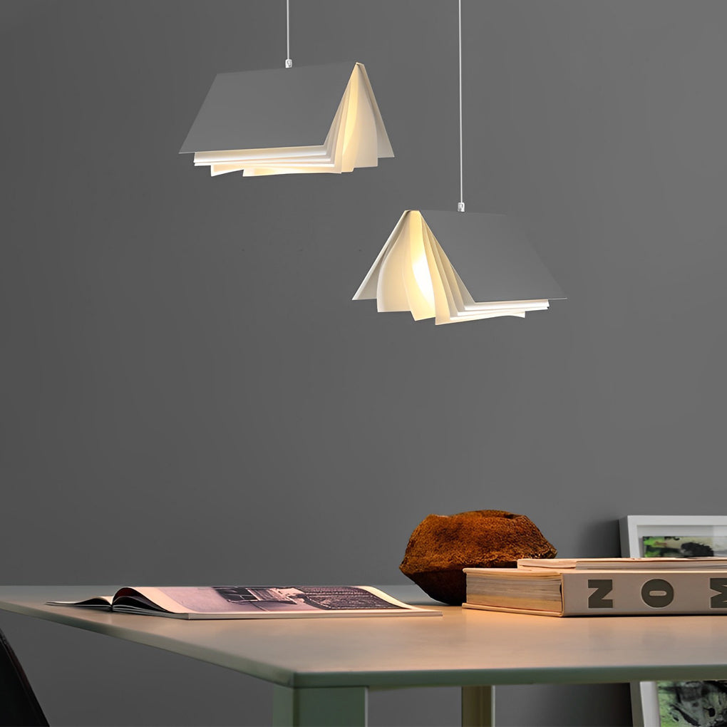 Book Pendant Light Modern Folder Creative Ceiling Light